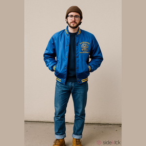 Vintage Blue Teamsters Local Union Jacket M